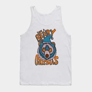 Have a Beary Christmas blue Tank Top